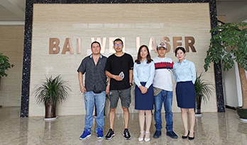 Vietnam customer visited Baiwei laser