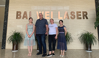 Australia customer visited Baiwei laser