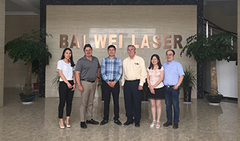 American agent visited Baiwei laser