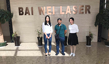 Saudi Arabia customer visited Baiwei Laser