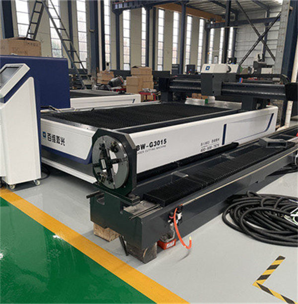 3015 open type fiber laser cutting machine with tube cutter
