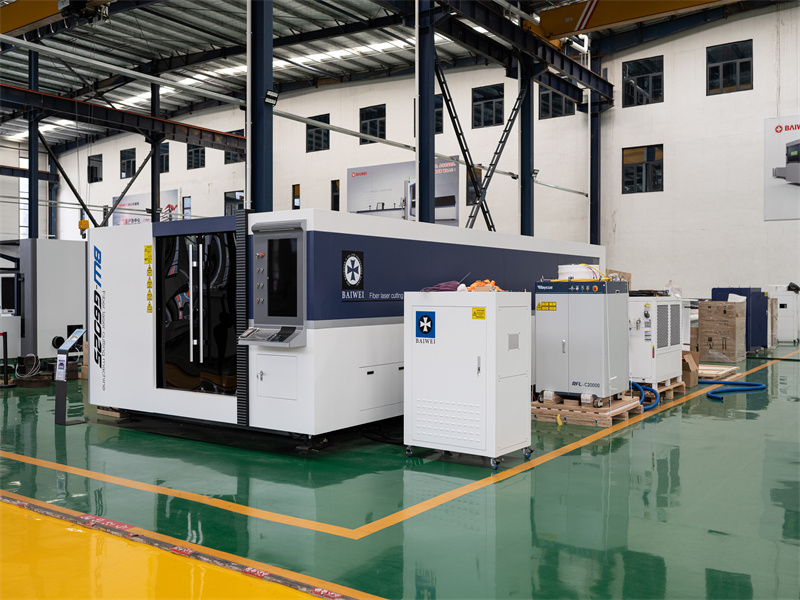 Environmental BW-G6025 closed type fiber laser cutting machine for steel sheet