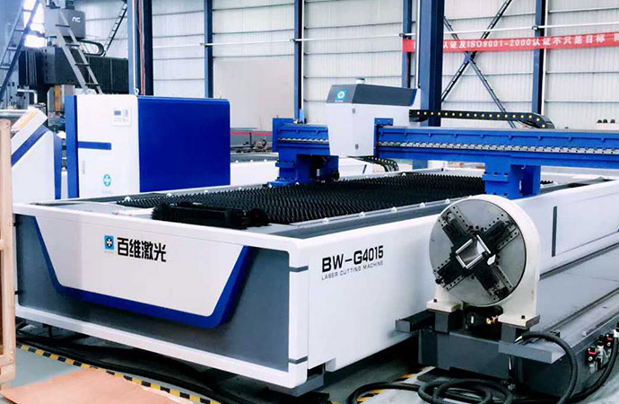 BW3000 4kw open type fiber laser plate&tube cutting machine in stock