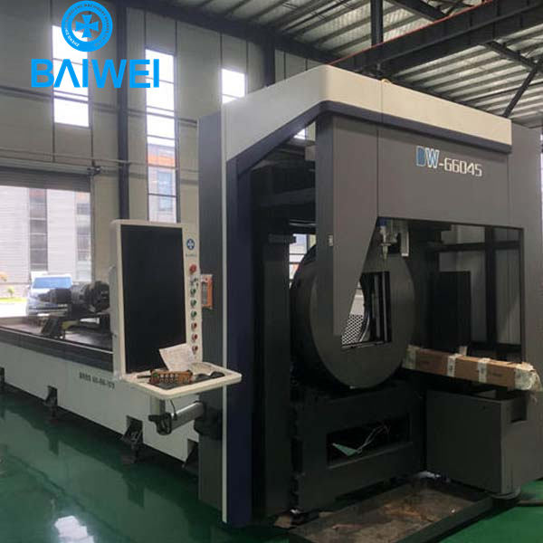 Automatic fiber laser tube cutting machine used for Billboard processing industry