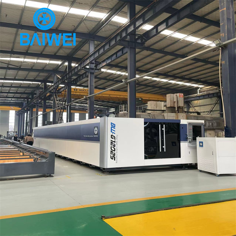 6kw Fiber Laser Cutting Machine for steel aluminum brass