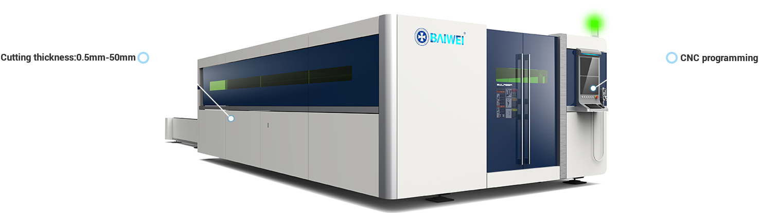 Closed type fiber laser cutting machine