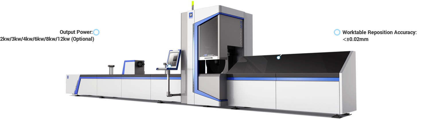 BW160 Fiber laser tube cutting machine 