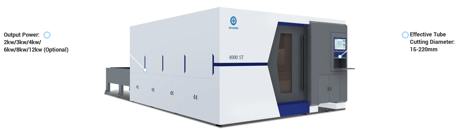 Closed type fiber laser plate&tube cutting machine